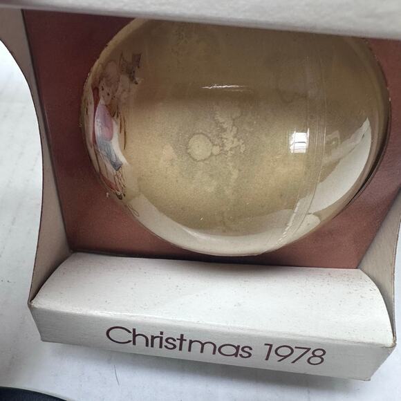 Vintage 1978 "Heavenly Trio" Glass Christmas Ornament - Picture 3 of 6